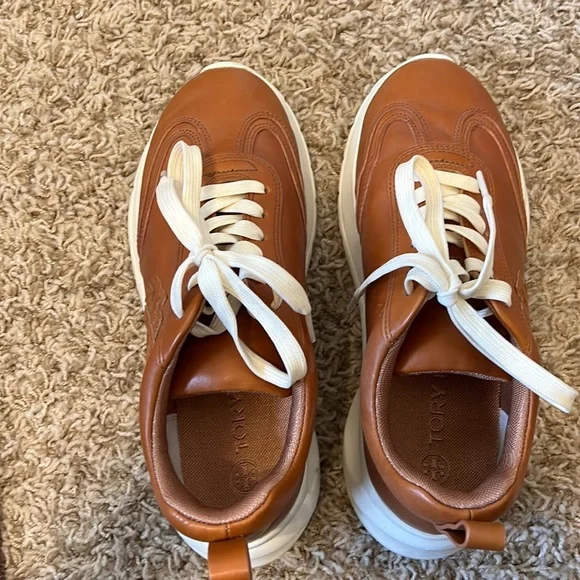 Tory Burch Brown and Cream Sneakers. I reposh because I never used - Picture 3 of 5